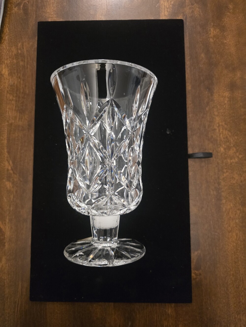 Block Handcrafted 7in Full Lead Cristal Vase.